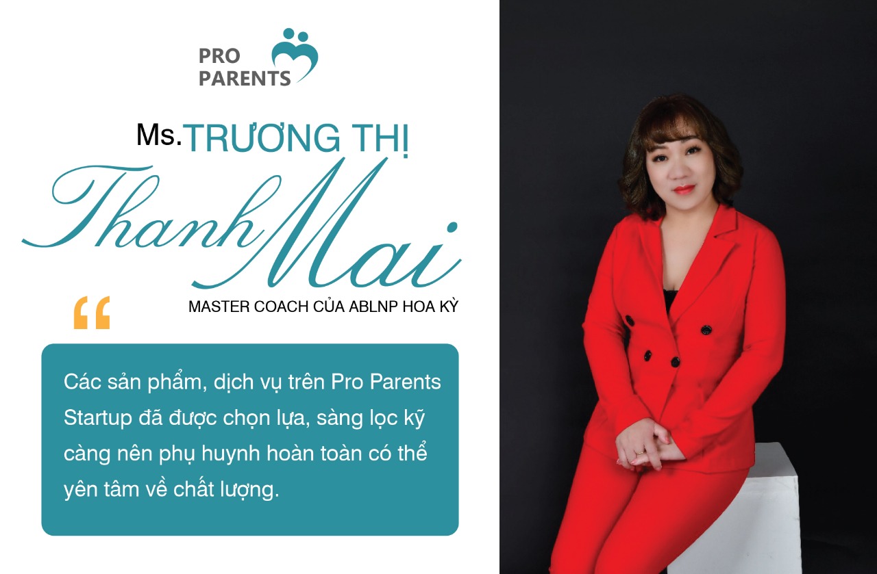 "Các sản phẩm, dịch vụ trên Pro Parents Startup đã được chọn lựa, sàng lọc kỹ càng nên phụ huynh hoàn toàn có thể yên tâm về chất lượng.”ề chất lượng của sản phẩm, dịch vụ."”